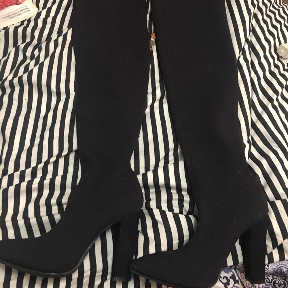 Over the knee sock boots